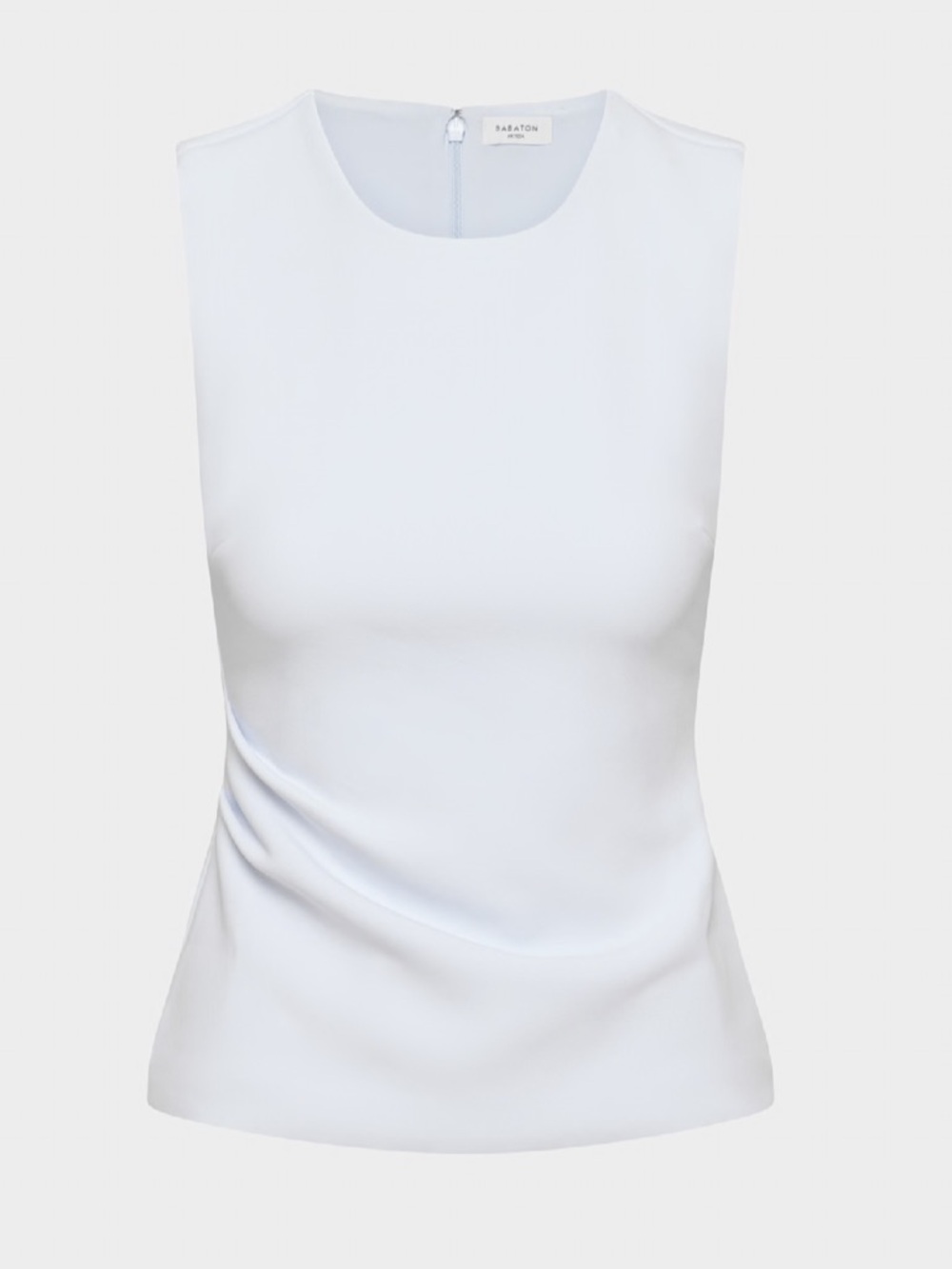 NWT Aritzia Light Blue Glimmer Recap FigureKnit Sleeveless Blouse Size Medium - Picture 4 of 12